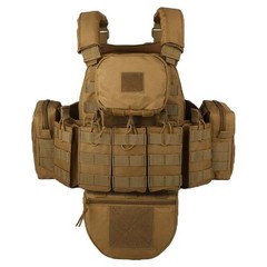 JQT Tactical Vest Plate Carrier With MOLLE Pouches