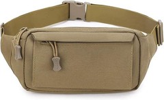Tactical Fanny Pack Small Military WR Nylon Waist Bag Money Belt Bumbag for D…