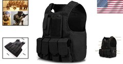 Kids Tactical Vest Kit – Woodland Camo Combat Style, Adjustable & Multi-Colored