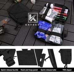 KRYDEX Tactical RAID Dump Drop Pouch Medic Waist Funny Pack Quick Release Black