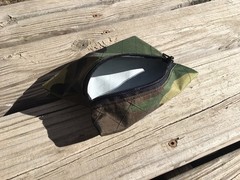 LIVESOUTSIDE M81 Woodland Military Camo X-Pac Zipper Bag Small USA Made EDC xpac