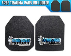 Body Armor AR500 Level 3 Set Of Plates Curved 10×12 FREE TRAUMA PADS
