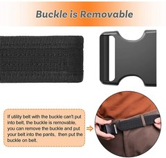 Outdoor Hunting Police Security Tactical Combat Gear Utility Nylon Belt Black US