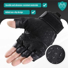 Fingerless Tactical Gloves Outdoor Motorcycle Cycling Half Finger Airsoft Gloves