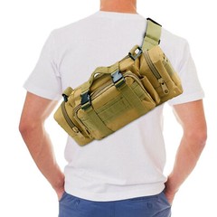 Mens Tactical Workout Pouch Military Molle Waist Bag Duffle Bag EDC Utility Bag