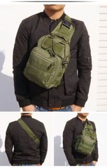 Outdoor Tactical Sling Bag Military MOLLE Crossbody Pack Chest Shoulder Backpack