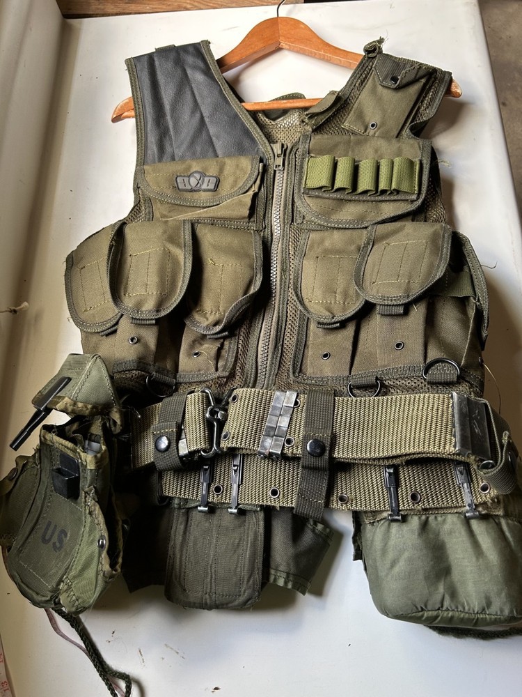 Galls Tactical Vest with Belt, Canteen, and Other Accessories, Great Condition