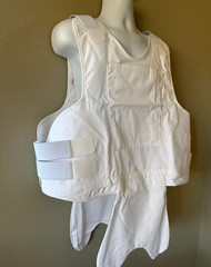 SECOND CHANCE Male Concealable Armor Carrier Spa2 XLT 2519-2516 White Poly/Cottn