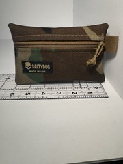 Saltydog USA Made 1000D Cordura M81 Woodland Camo Zipper Pouch 6×4 Tactical EDC