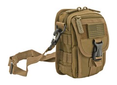 EastWest USA Tactical Over Shoulder MOLLE Attachable Military GO BAG DESERT TAN