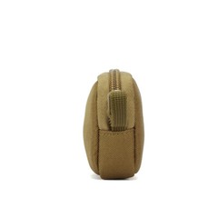 Tactical Keychain Pouch Molle Bag Wallet with Buckle for Earphone Coin Card Key