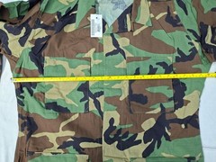 GI M81 Woodland BDU Shirt Nyco Ripstop Genuine Issue,Medium Long Hot Weather