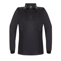Elbeco K5124 Men’s Ufx Long Sleeve Uniform Polo Shirt, Midnight Navy