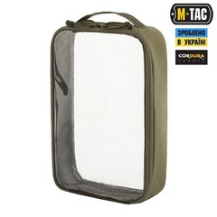 M-Tac transparent utilitarian organizer Elite Large (30×19 cm) Ranger Green