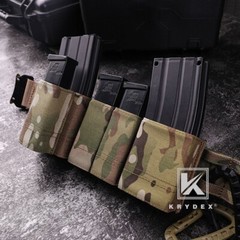 KRYDEX Tactical Double Stack 9mm Pistol Magazine Pouch Belt MOLLE Mounted Coyote