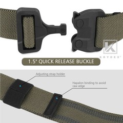 KRYDEX Tactical Elastic Thigh Strap Leg Band for Leg Drop Holster Ranger Green