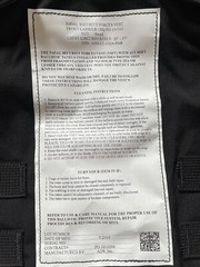 PROPPER Naval Security Forces Armor Carrier Vest S 2016-2016 Light Shade Black