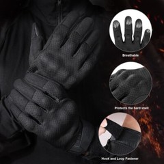 Tactical Gloves for Men Airsoft Camo Breathable Touch Screen Full Finger Gloves