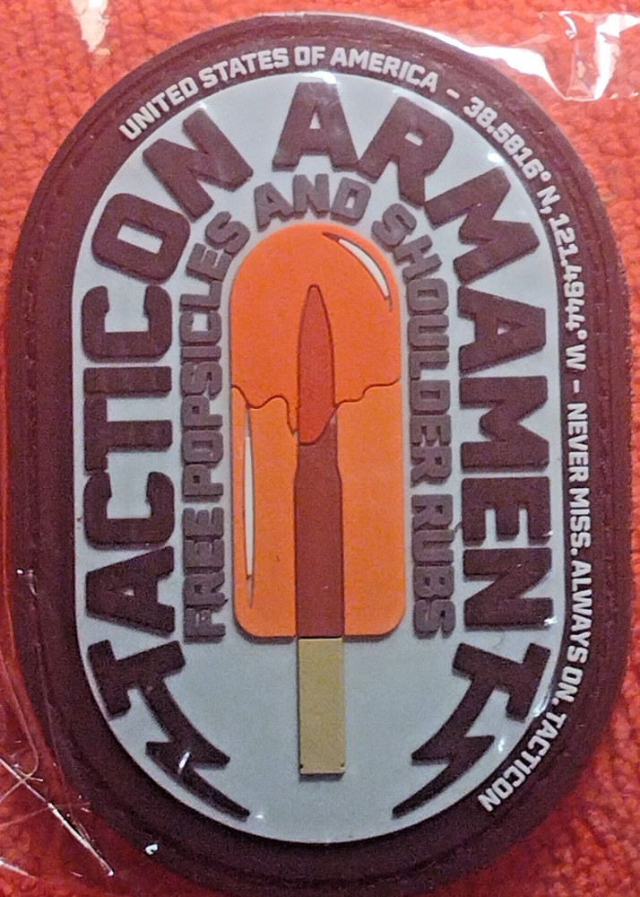 TACTICON ARMAMENT Morale Patch SHOT-SHOW 2025 PVC H & L NIP FREE POPSICLES