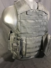 Tactical Vest BLACK Plate Carrier Rig- Adjustable. Next Day Ship**