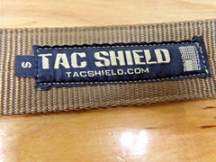Tac Shield Belt Double Wall Webbing Coyote Brown Steel Buckle 1 3/4″ Wide Size S