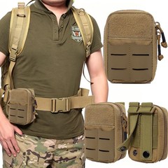 Tactical Molle EDC Bag Khaki Cellphone Pouch Holder Utility Gadget Organizer Bag