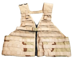 US Military Zippered Fighting Load Carrier MOLLE Vest Desert 3-Color – MINT