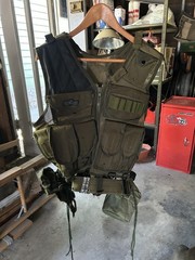 Galls Tactical Vest with Belt, Canteen, and Other Accessories, Great Condition