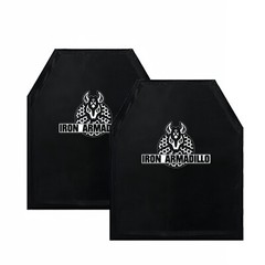 IRON ARMADILLO® Level IIIA 3A HG2 10″x12″ Shooters Cut Soft Body Armor PAIR