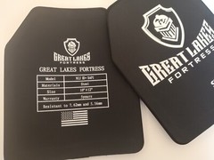 Body Armor Plates Level 3+ Curved Lighter Than Ar500 Bullet Proof Steel 10×12