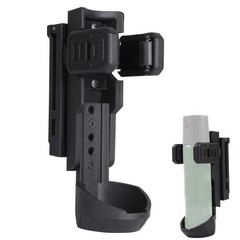 Quick Release OC/Mace Spray Holder w/Duty Belt/MOLLE Vest Rotatable Black