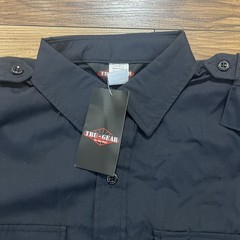 Men’s Black, Tactical Long Sleeve Tru-Gear Shirt by Tru-Spec – Size Large-Long
