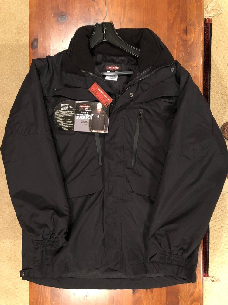 TruSpec 24-7 Series 3 in 1 Black Tactical Weather Shield Jacket, Lrg, New w/Tags