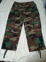 TRU SPEC Pants Adult Large Green Brown Army Military Camouflage Straight Mens