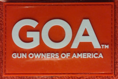 GOA GUN OWNERS of AMERICA Tactical Morale Patch SHOTSHOW 2025 PVC H&L NIP orange