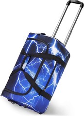 Choco Mocha Boys Light Blue Suitcase with Wheels Kids Purple Light-Blue