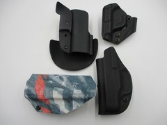 We The People Relentless Tactical Holster Lot 4 IWB OWB Kydex Pistol Black