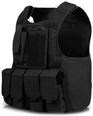 Kids Tactical Vest Kit – Woodland Camo Combat Style, Adjustable & Multi-Colored