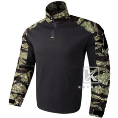 KRYDEX Gen3 Combat Shirt Army Tactical Uniform Tops & Elbow Pads Airsoft GT Camo