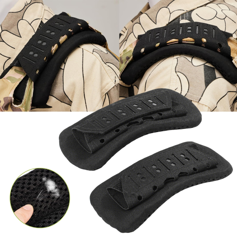 2Pcs Tactical Vest Non-Slip Durable Shoulder Pads for Outdoor Backpacks Gear