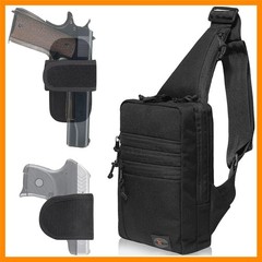 Tactical Compact Sling Bag – CCW for Everyday – For R&L Hand – Shoulder Cross…