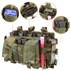 KRYDEX Tactical MF IV Placard 556 & 9mm Mag Pouch Front Panel for Carrier Vest