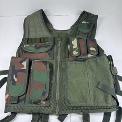 Unbranded Camo Tactical Vest Adjustable Hunt Paintball Adult One Size Fits Most