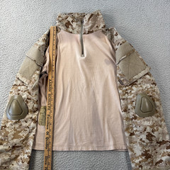 Emerson Gear Tactical Shirt Mens Small Regular Combat Camo Beige Pocket Hunting