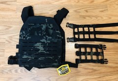 High Speed Gear Multicam Tactical Vest Plate Carrier Black Camo Large w/o Plates