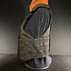 Armor Express Hard Core Tactical Carrier Vest Size Large Black MOLLE Padded