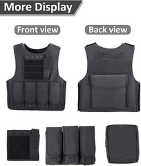UNIVIVO Kids Tactical Vest Youth Army Costume for Boys Girls 8 10 12 14 Outdoor