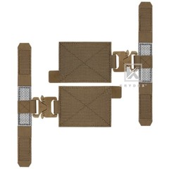 KRYDEX Quick Release Metal Buckle Cummerbund Adapters For AVS FCPC Coyote Brown