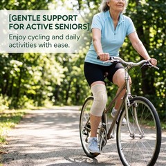 Fabric Knee Braces for Cycling & Bowling – Windproof Summer Knee Support