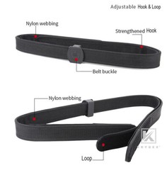 KRYDEX IPSC 1.5 in Competition Belt Tactical Shooting Nylon Belt for Airsoft Red